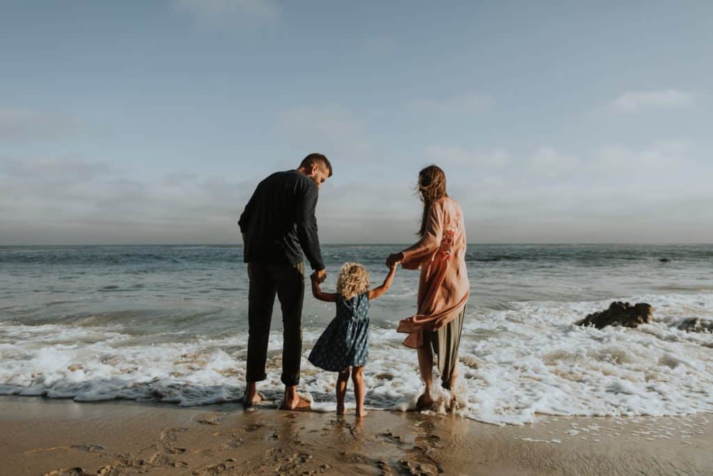 creation, earth, and eternal destiny - family on the beach
